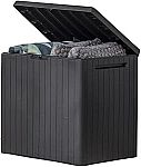 Keter City 30 Gallon Resin Outdoor Storage Box $24.84