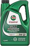 5-Qt Castrol GTX High Mileage 5W-20 Synthetic Blend Motor Oil $14