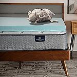 Serta ThermaGel Cooling, Pressure-Relieving Memory Foam Mattress Topper, 3 Inch, Twin XL $44