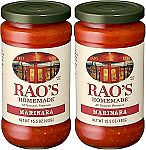 2-Ct 15.5-Oz Rao's Homemade Marinara Tomato Sauce $8