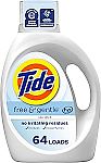 84-Oz Tide Liquid Laundry Detergent (Free & Gentle, 64 Loads) (4X for $29.41)