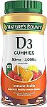 90-Count Nature's Bounty Vitamin D3 Gummies (2X for $9)