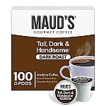 Maud's Dark Roast Coffee Pods 100ct $30.16
