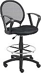 Boss Office Products Mesh Drafting Stool w/ Loop Arms $62.99