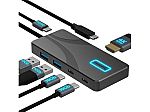 SABRENT USB C Hub 5-in-1 Docking Station (Refurbished) $10 and more