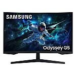32" Samsung Odyssey G5 QHD Curved Monitor (Open Box) $229.99