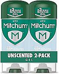 2-pack Mitchum Men's Deodorant, Antiperspirant 3.4 Oz $3.46