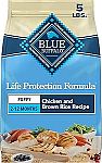 30-Lb Blue Buffalo Life Protection Formula Dry Dog Food (Chicken and Brown Rice) $4.49