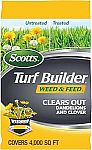 11.32-Lb Scotts Turf Builder Weed and Feed5 Weed Killer Plus Lawn Fertilizer $15