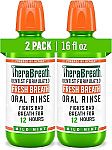2-Pack of 16-Oz TheraBreath Fresh Breath Mouthwash $14.57
