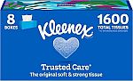 8-Pack 200-Ct Kleenex Trusted Care 2-Ply Facial Tissues $10.49
