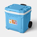 Sun Squad Igloo Latitude 94 Cans/60qt Rolling Cooler $35