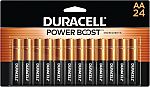 24-Count Duracell Coppertop AA Batteries $11.27