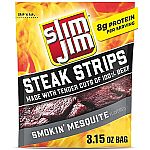 3.15Oz Slim Jim Smoked Steak Strips (Smokin' Mesquite) $3.94