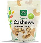 10 Ounce 365 by Whole Foods Market, Organic Cashews $3.30