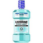 33.8-Oz Listerine Cool Mint Alcohol-Free Mouthwash (Mild Mint) $3.57