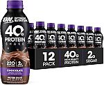 12-Pack 14-Oz Optimum Nutrition 40g Protein Shake (Chocolate) $24.98