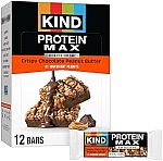 12 Count KIND Protein MAX Crispy Chocolate Peanut Butter Snack Bars $8.71