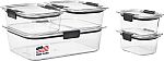 Rubbermaid Brilliance Food Storage Containers Set of 5 $16.79
