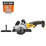 DeWalt ATOMIC 20V MAX Cordless Brushless 4-1/2 in. Circular Saw + 1.7 Ah Powerstack Starter Kit $129 and more