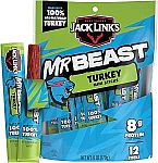 12-Pk 0.5 oz Jack Link's MrBeast Mini Turkey Jerky Sticks $4