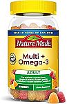 2 x 80 ct Nature Made Multivitamin + Omega-3, Multivitamin Gummies $13.65