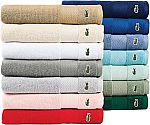 Lacoste Heritage 100% Supima Cotton Bath Towel 30" x 54" $13.99