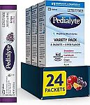 3-Pack 8-Count Pedialyte Electrolyte Powder: Variety Pack $9.73