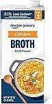 32 Oz Amazon Grocery Less Sodium Chicken Broth $1