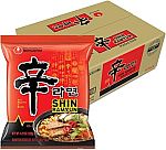 20-pack Nongshim Shin Ramyun Noodles, Spicy Korean Signature Instant Ramyun $17.75