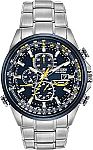 Citizen Men's Eco-Drive Sport Luxury World Chronograph Atomic Time Keeping Watch $395 and more