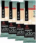 4 Pack 9.5 oz Hakubaku Organic Udon Wheat Noodle $5